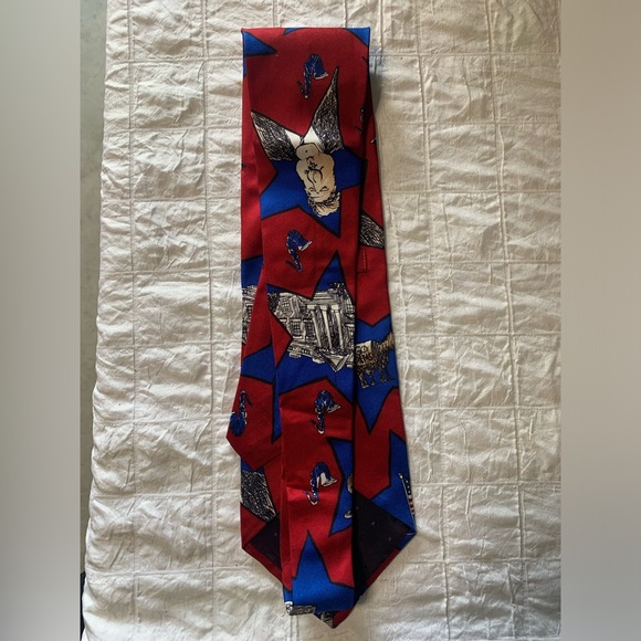 Tie Mike Luckovich’ Election Collection Democrat Clinton Red Blue 4” - Picture 3 of 7